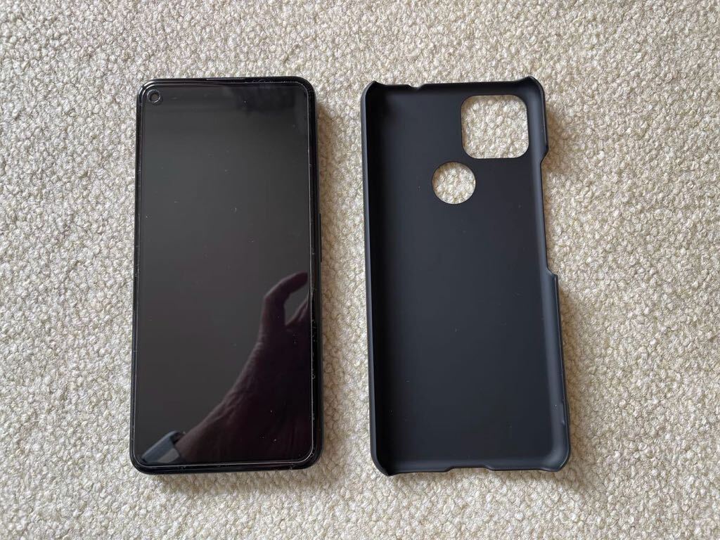 Google Pixel 5a (5G) G1F8F 128GB Mostly Black SIMフリー カバー及び読本付_画像2