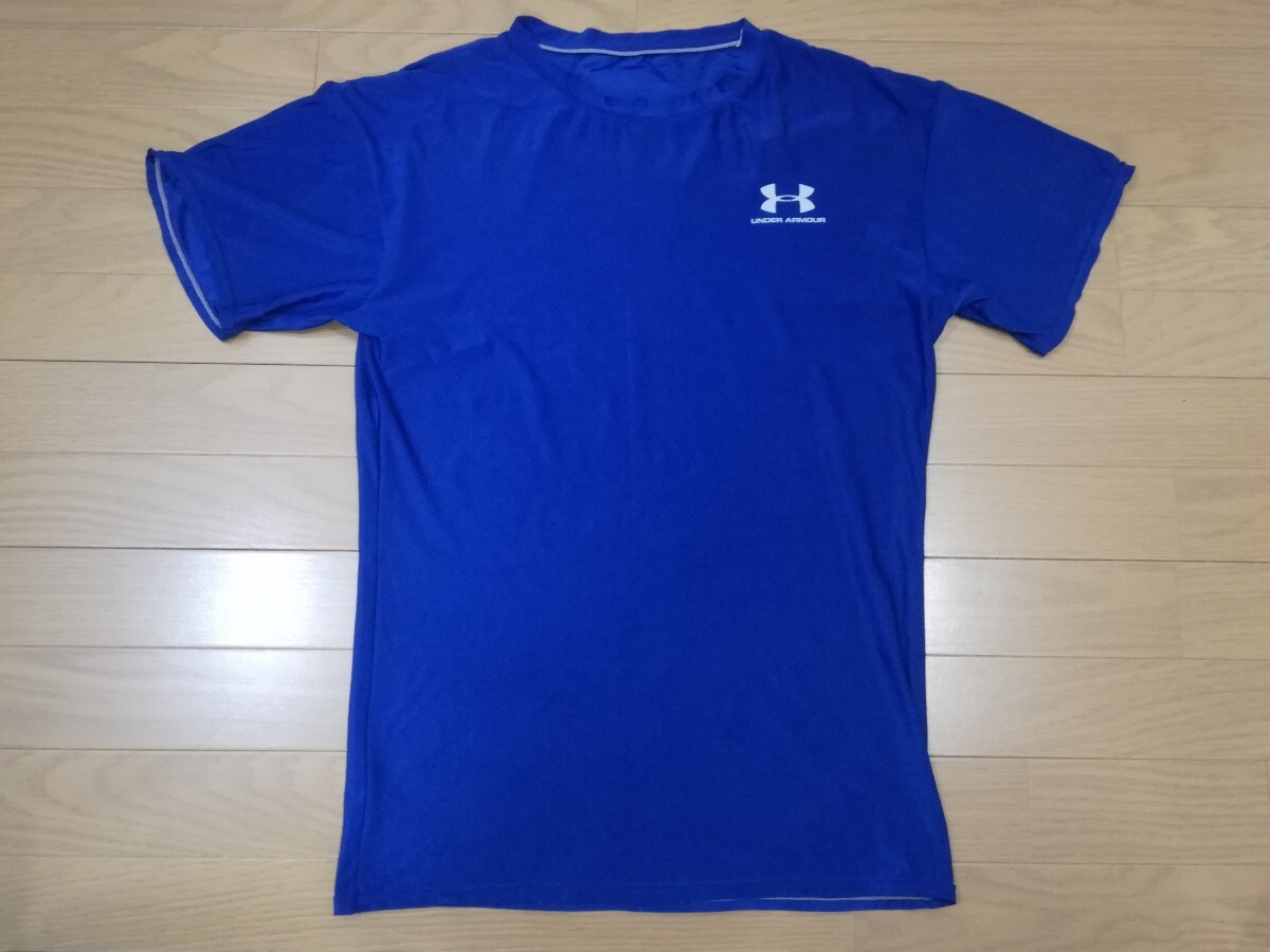 ”UNDER ARMOUR アンダーアーマー”【DRYFIT ドライフィットアスレチックT】◆ブルー　XL サイズ_画像1