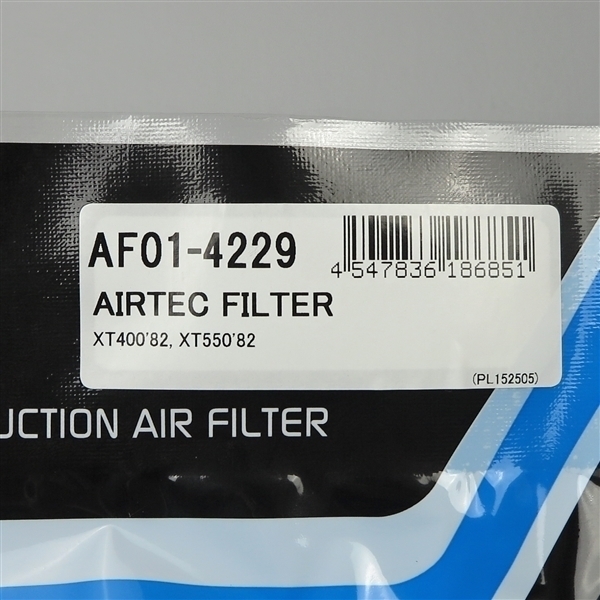 ◇XT400/'82 XT550/'82 AirTec エアテック エアフィルター 展示品 (AF01-4229)_画像2