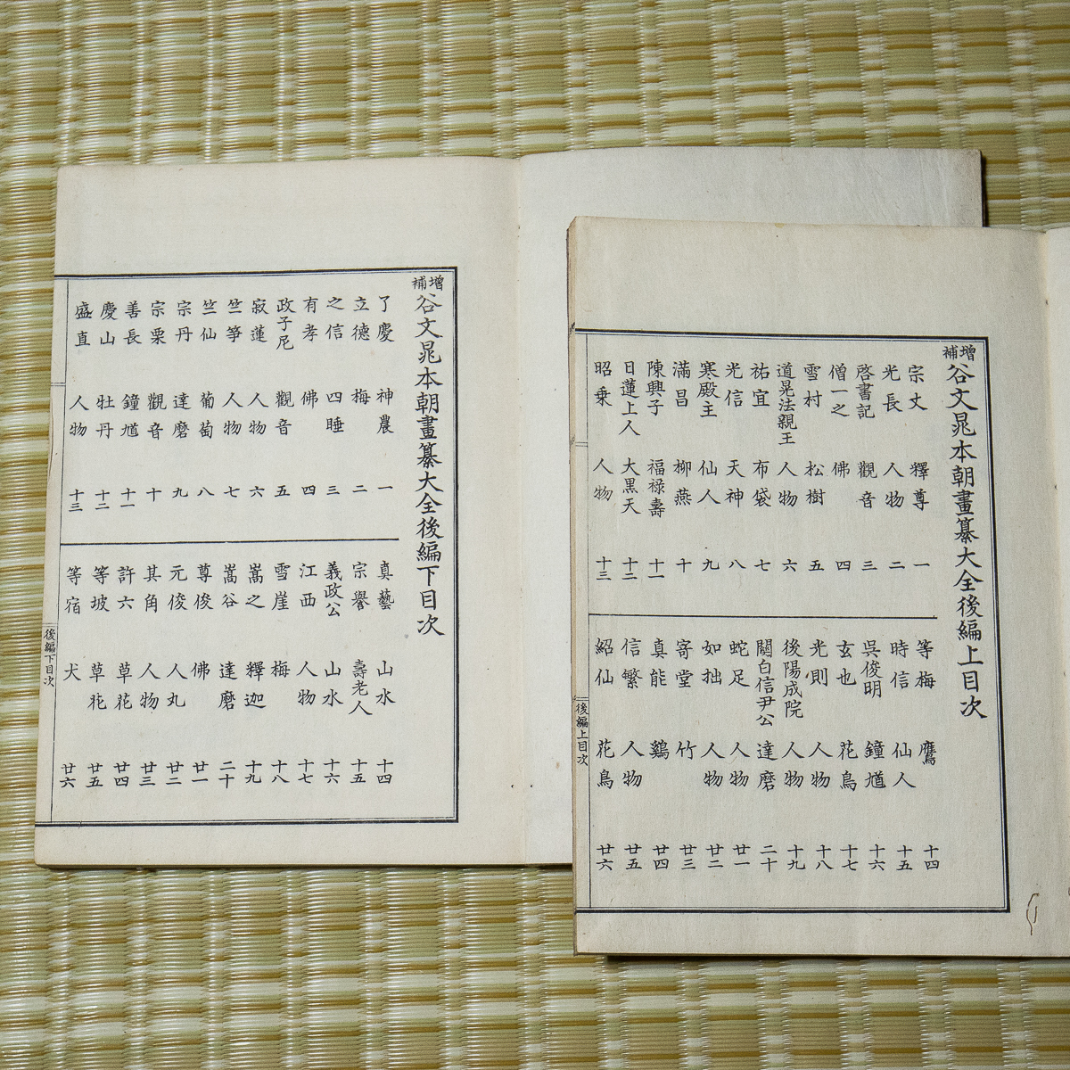 増補 谷文晁本朝画纂大全 4冊 上下 後編上下 明治27年 博文館 増補 谷文晁本朝画纂大全 4冊 上下 後編上下 明治27年 博文館