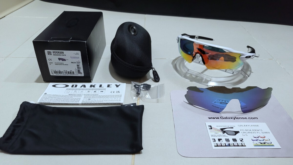 正規品 新品 偏光レンズ2枚付き OAKLEY RADAR EV PATH オークリー レーダー イーブイ パス Ruby Polarized ブルー ポラライズド サングラス