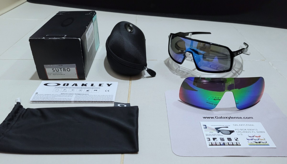 正規品 新品 偏光レンズ2枚付き OAKLEY SUTRO オークリー スートロ Blue Jade Polarized ブルー ジェイド ポラライズド ストロ サングラス