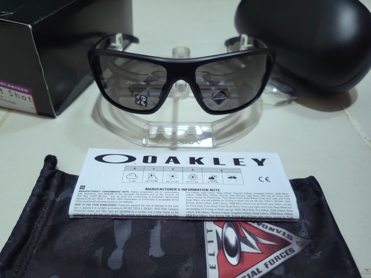 新品 偏光 OAKLEY SPLIT SHOT オークリー スプリット ショット PRIZM POLARIZED プリズム ポラライズド サングラス アメリカ軍 政府専用の画像5