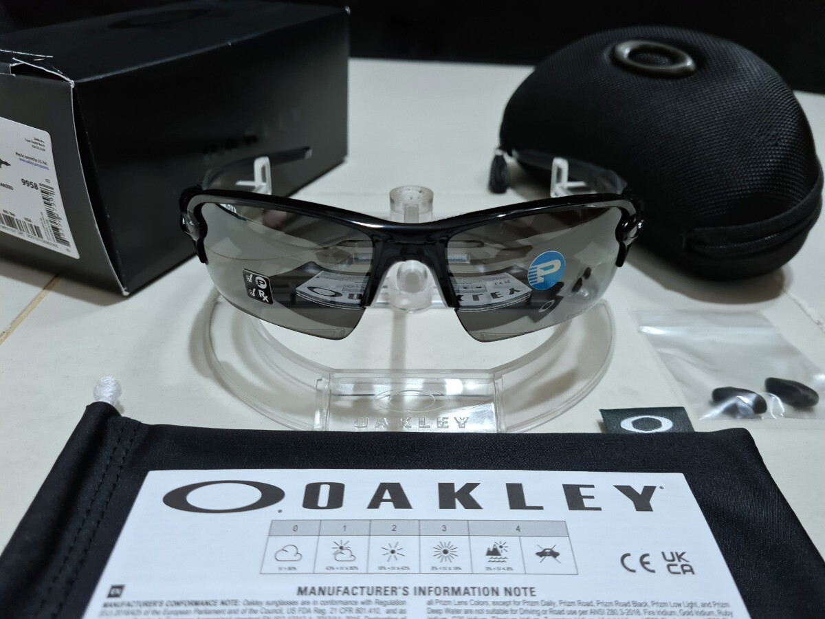 正規品 新品 偏光レンズ付き OAKLEY FLAK 2.0 XL オークリー フラック PRIZM BLACK POLARIZED プリズム ブラック ポラライズド サングラス