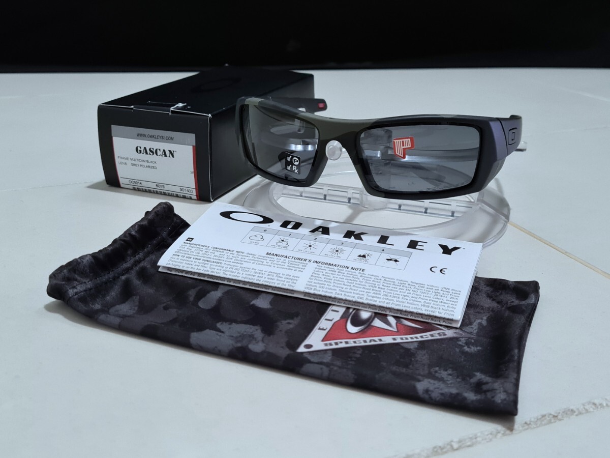 日本未発売 正規品 新品 偏光 OAKLEY GASCAN オークリー ガスカン GREY POLARIZED グレー ポラライズド サングラス アメリカ軍 政府専用_画像2