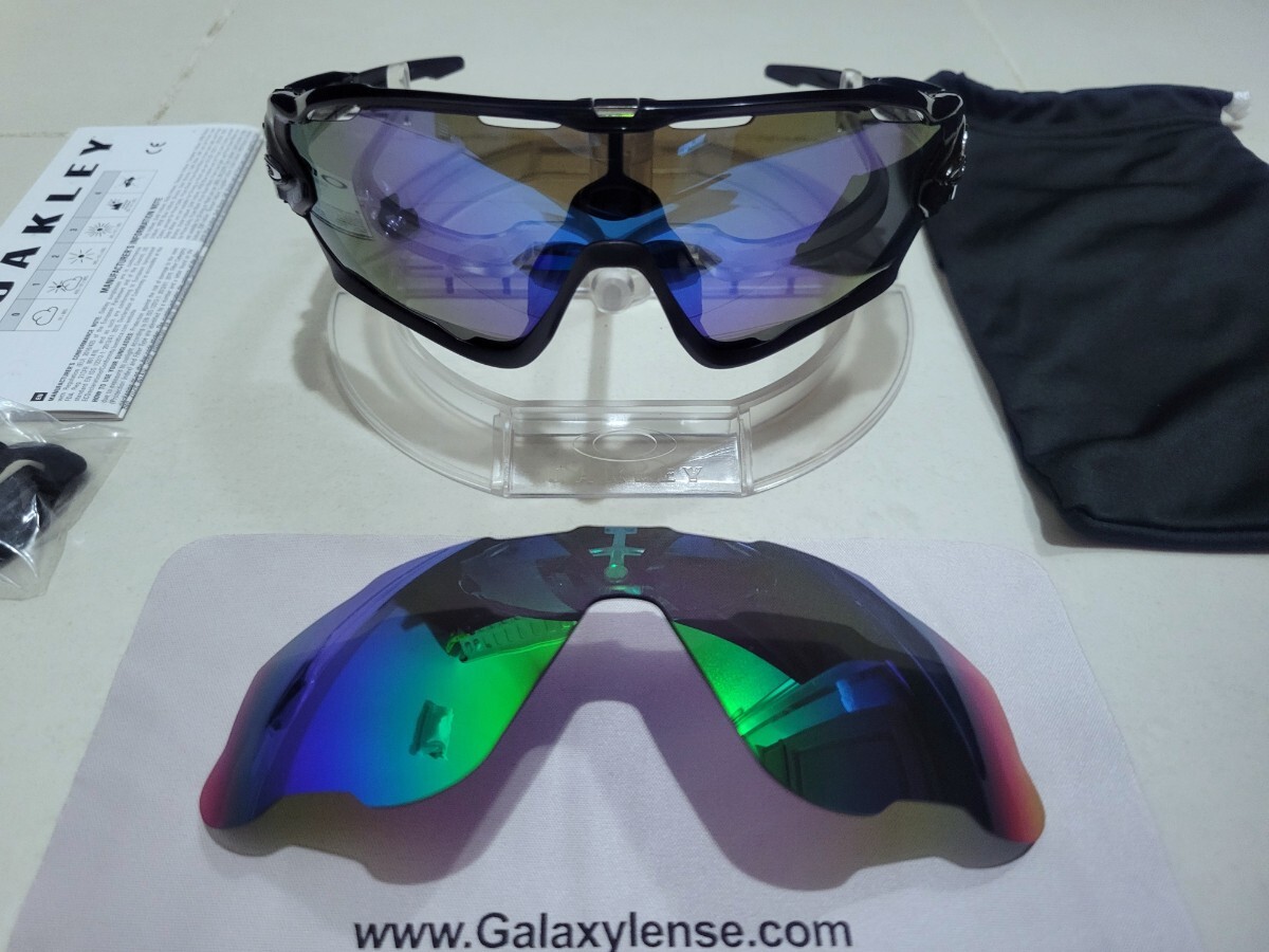  стандартный товар новый товар поляризирующая линза 2 листов имеется OAKLEY JAWBREAKER Oacley верхняя часть Ray машина Blue Jade Polarized голубой polalaizdo солнцезащитные очки 