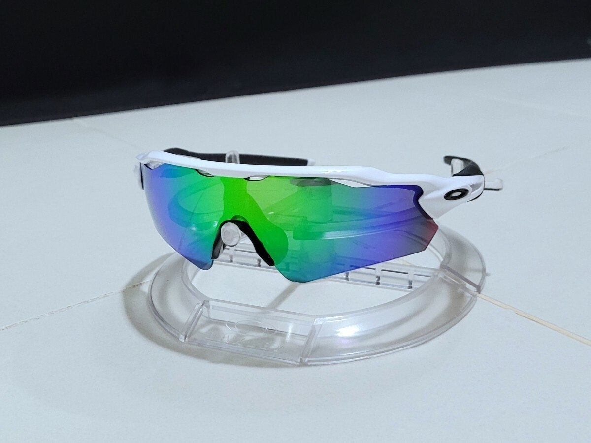 正規品 新品 偏光レンズ2枚付き OAKLEY RADAR EV PATH オークリー レーダー イーブイ パス Jade Polarized ルビー ポラライズド サングラス_画像8