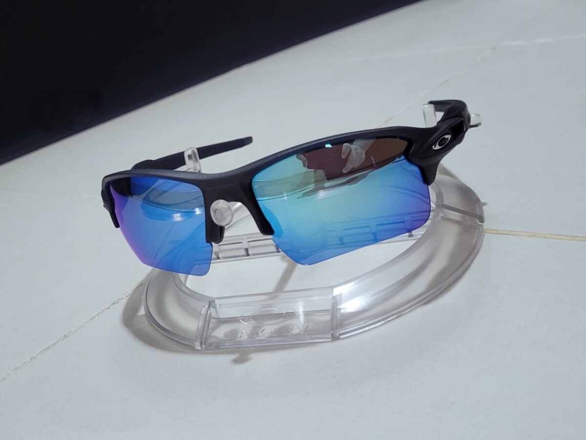 正規品 新品 偏光レンズ2枚付き OAKLEY FLAK 2.0 XL オークリー フラック Sapphire Iridiun Polarized サファイア ポラライズド サングラス