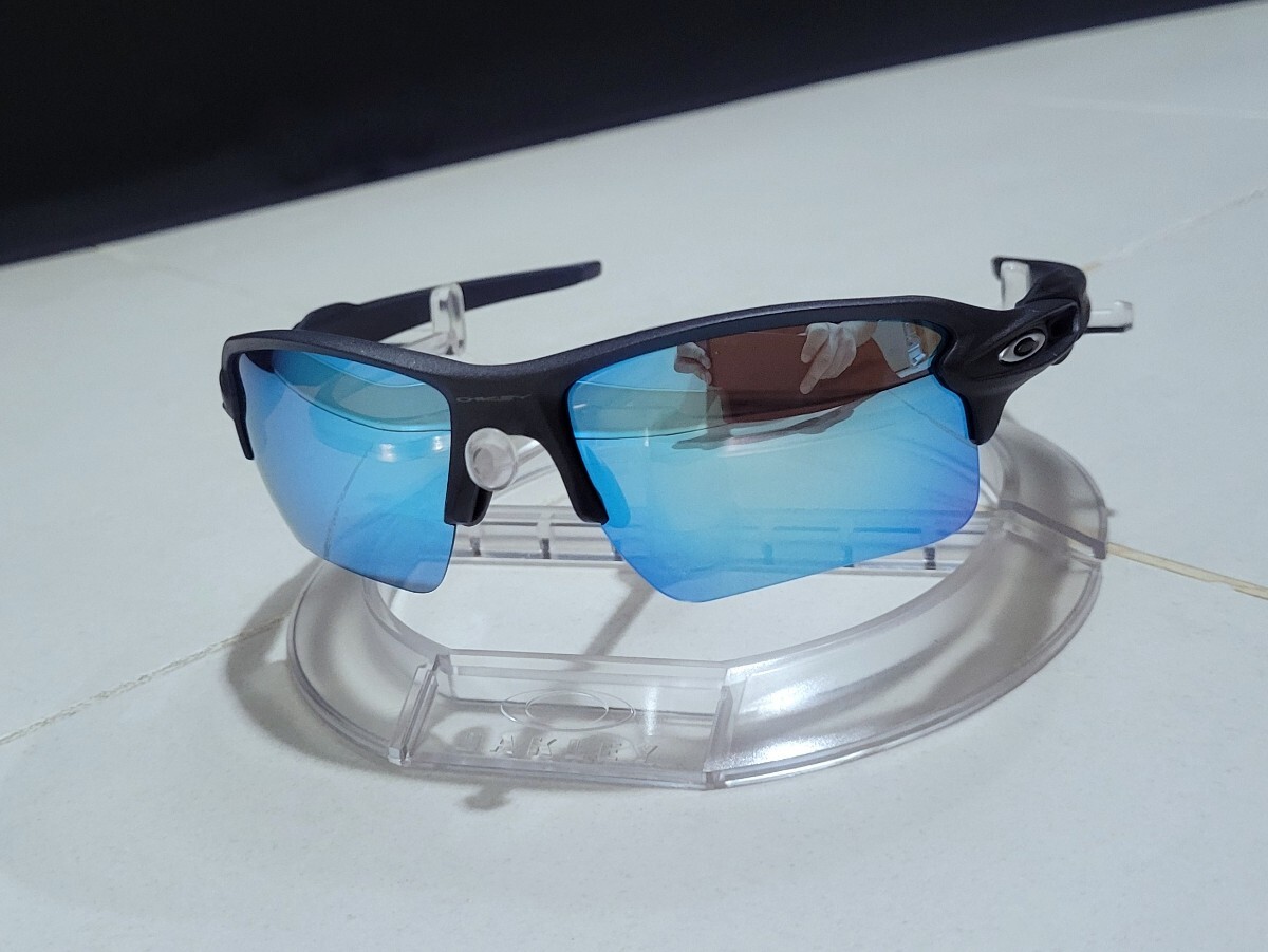 正規品 新品 偏光レンズ2枚付き OAKLEY FLAK 2.0 XL オークリー フラック Sapphire Polarized サファイア ポラライズド サングラス