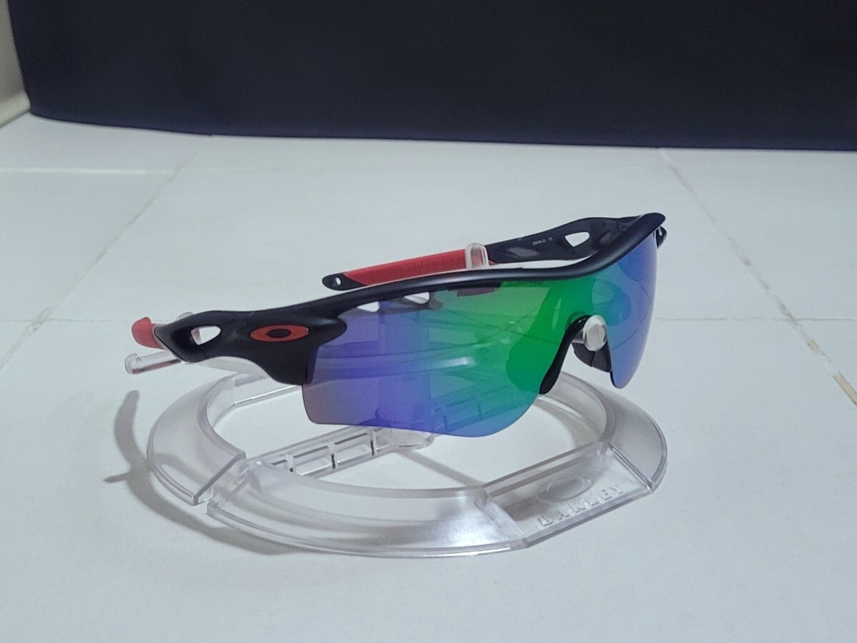 正規品 新品 偏光レンズ2枚付き OAKLEY RADARLOCK PATH オークリー レーダーロック パス Jade Polarized ルビー ポラライズド サングラスの画像7