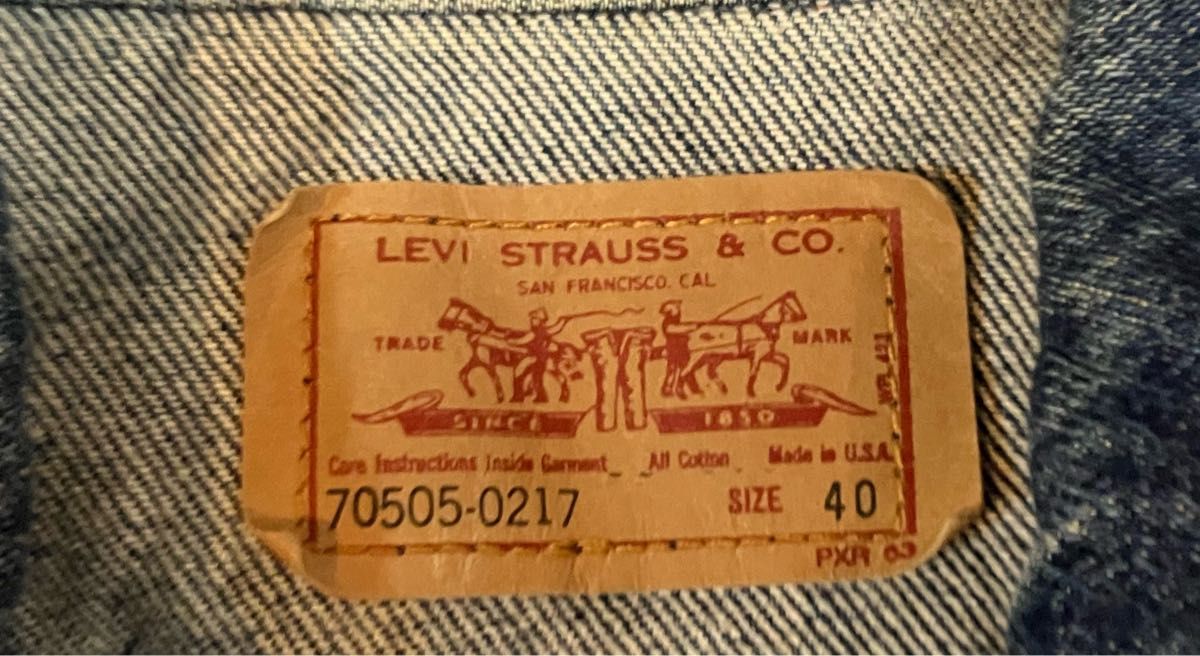 濃紺 vintage ヴィンテージ リーバイス70505 USA製 40サイズ 濃紺 vintage ヴィンテージ リーバイス70505 USA製 40サイズ