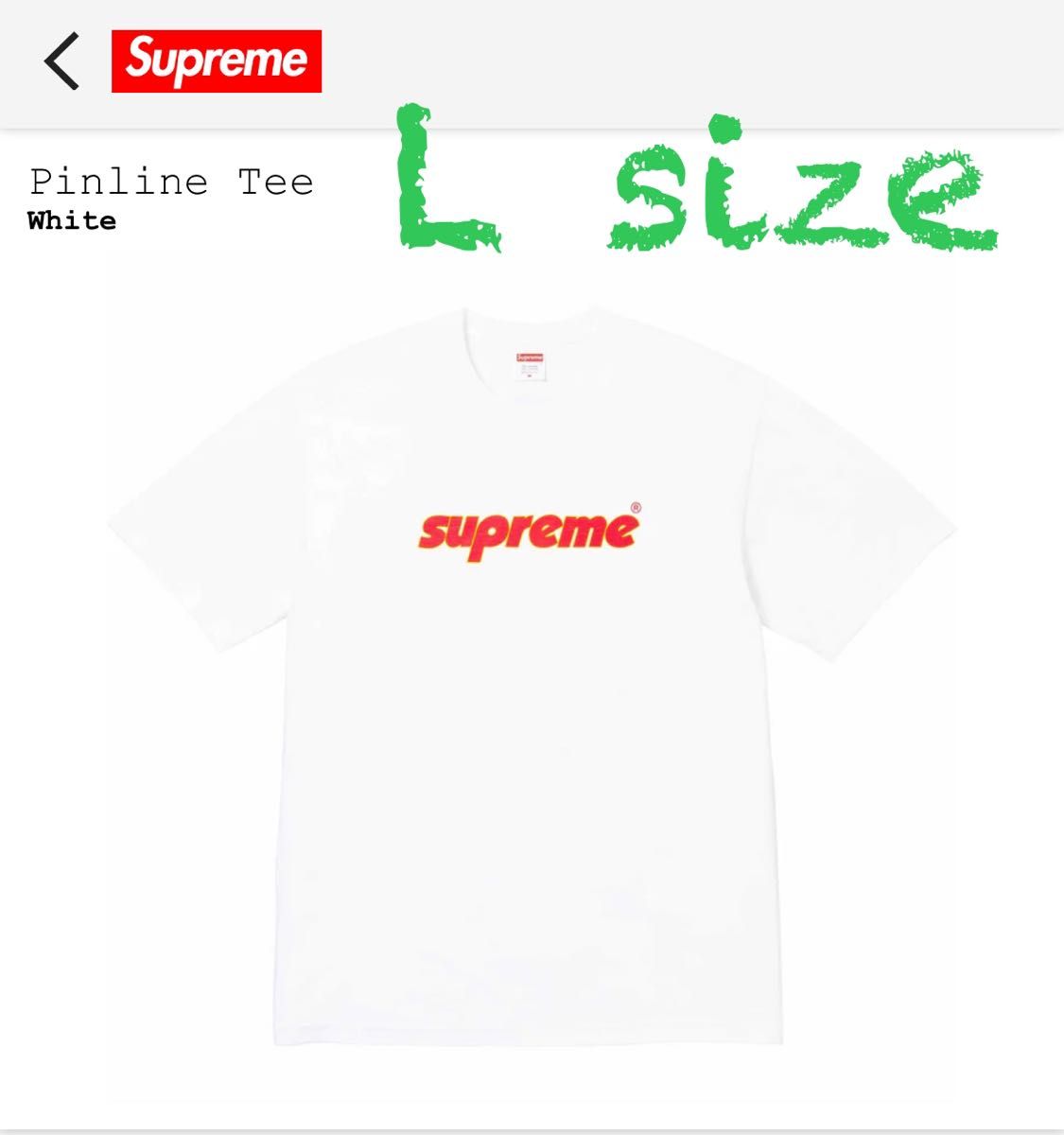 Supreme Pinline Tee White ピンラインT ホワイト Supreme Pinline Tee White シュプリーム ピンライン Tシャツ