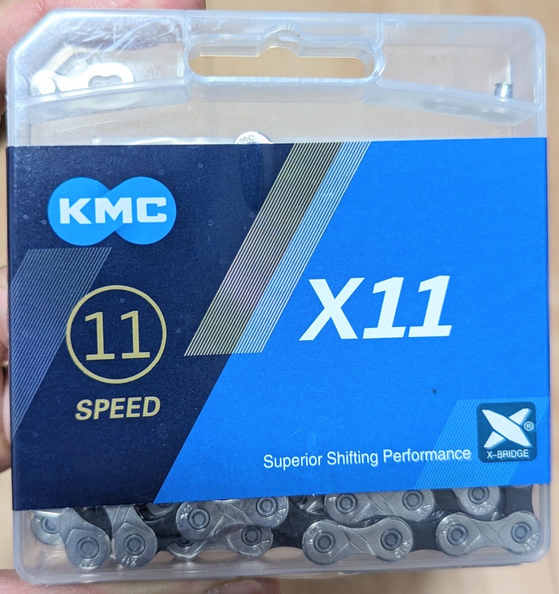新品 KMC X11 チェーン 11速用　★送料無料★　ロードバイク_画像1