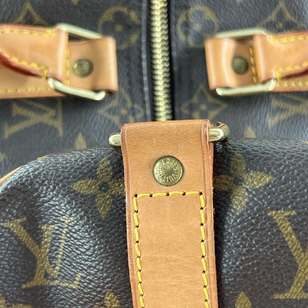 K4 Louis Vuitton キーポル モノグラム ボストンバッグ ルイヴィトン ブラウン ウィメンズ ブランドバッグ 肩掛け 鍵付きの画像5