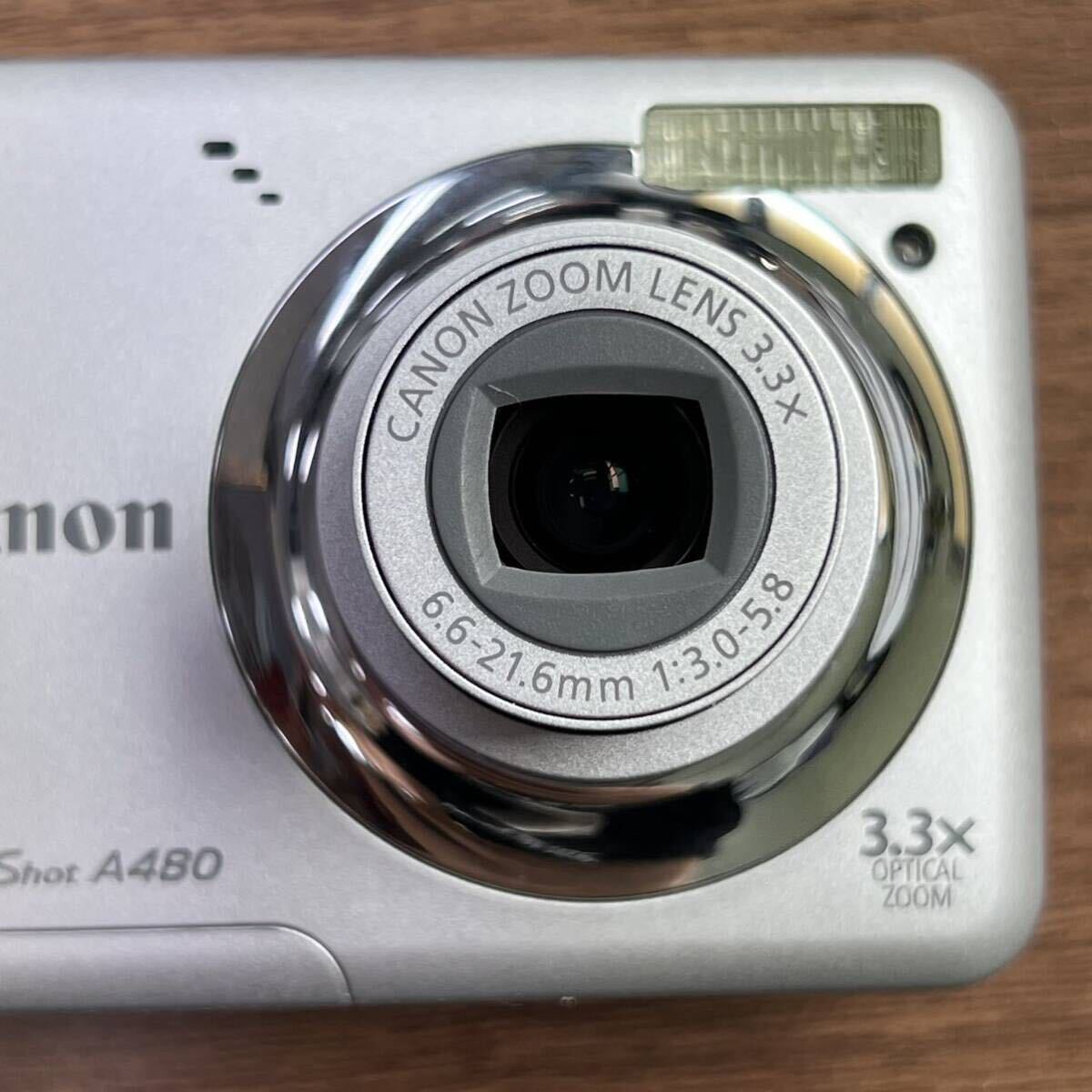 U3 Canon キヤノン Power Shot A480 デジタルカメラ 単三電池駆動 通電確認済み カメラ _画像4