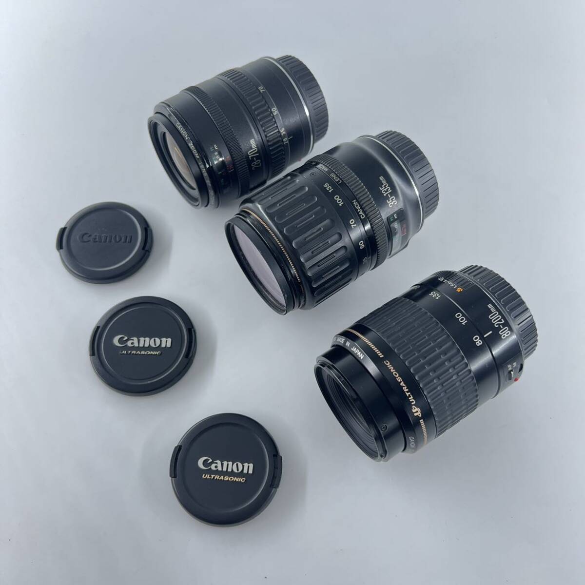 G4n Canon キヤノン レンズ3点まとめ EF 28-70mm 35-135mm 80-200mm カメラレンズ _画像1