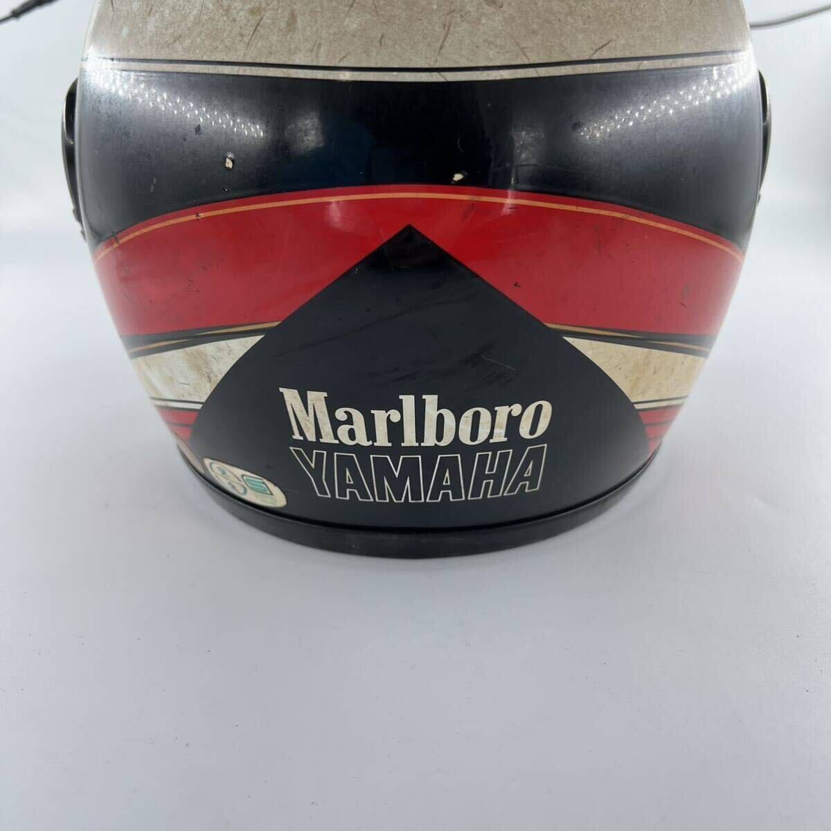 K4 1円スタート YAMAHA marlboro ヤマハヘルメット マルボロ 自動二輪車乗車用 レッド ブラック_画像5