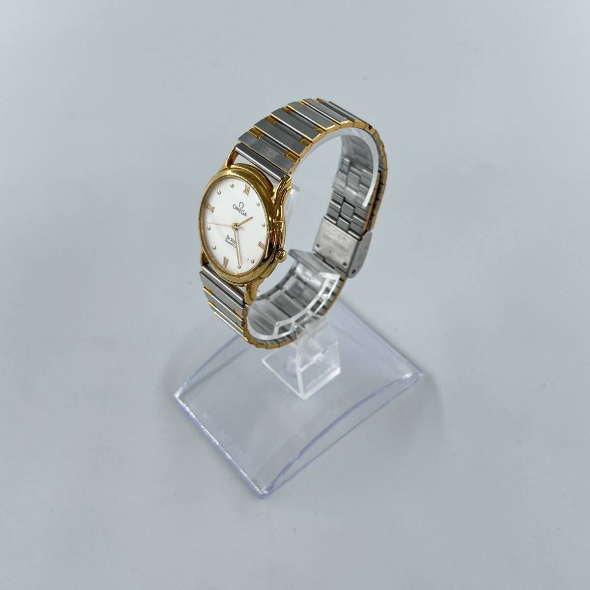 U4 OMEGA De Ville 腕時計 ゴールド QUARTZ クォーツ 白文字盤 オメガ デビルの画像1
