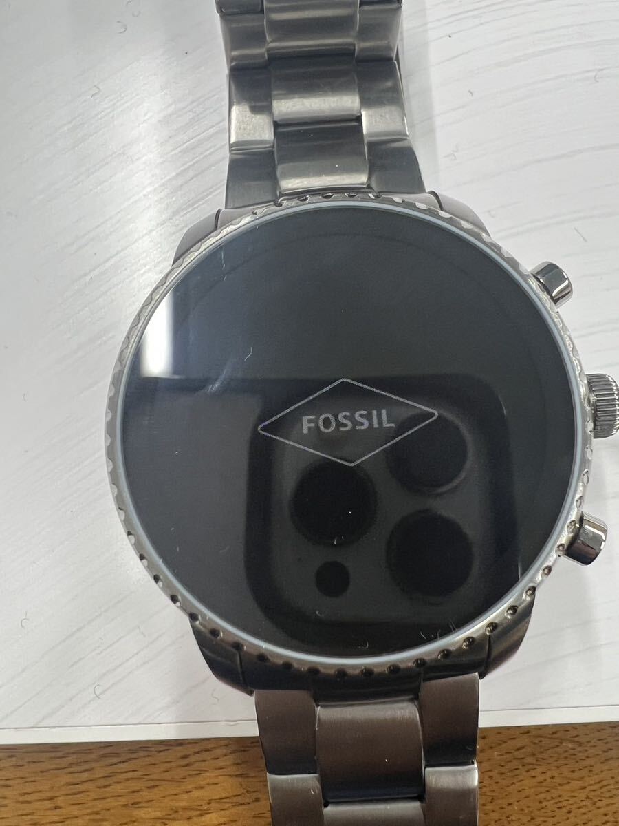 1円〜 スマートウォッチ FOSSIL フォッシル 腕時計 ブラック デジタル 付属品あり 動作確認済みの画像9