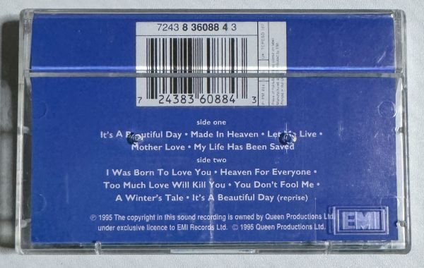 クイーン メイド・イン・ヘヴン カセットテープ 海外版 Queen Made in Heaven Cassette tapeの画像3