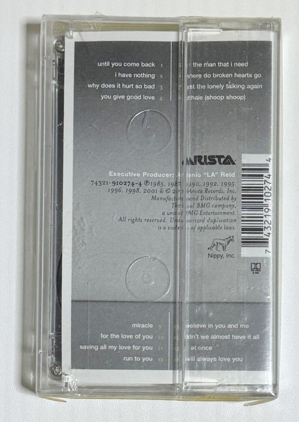 未開封 ホイットニー・ヒューストン ラブ・ホイットニー カセットテープ 海外版 Love, Whitney Whitney Houston Cassette tape_画像2