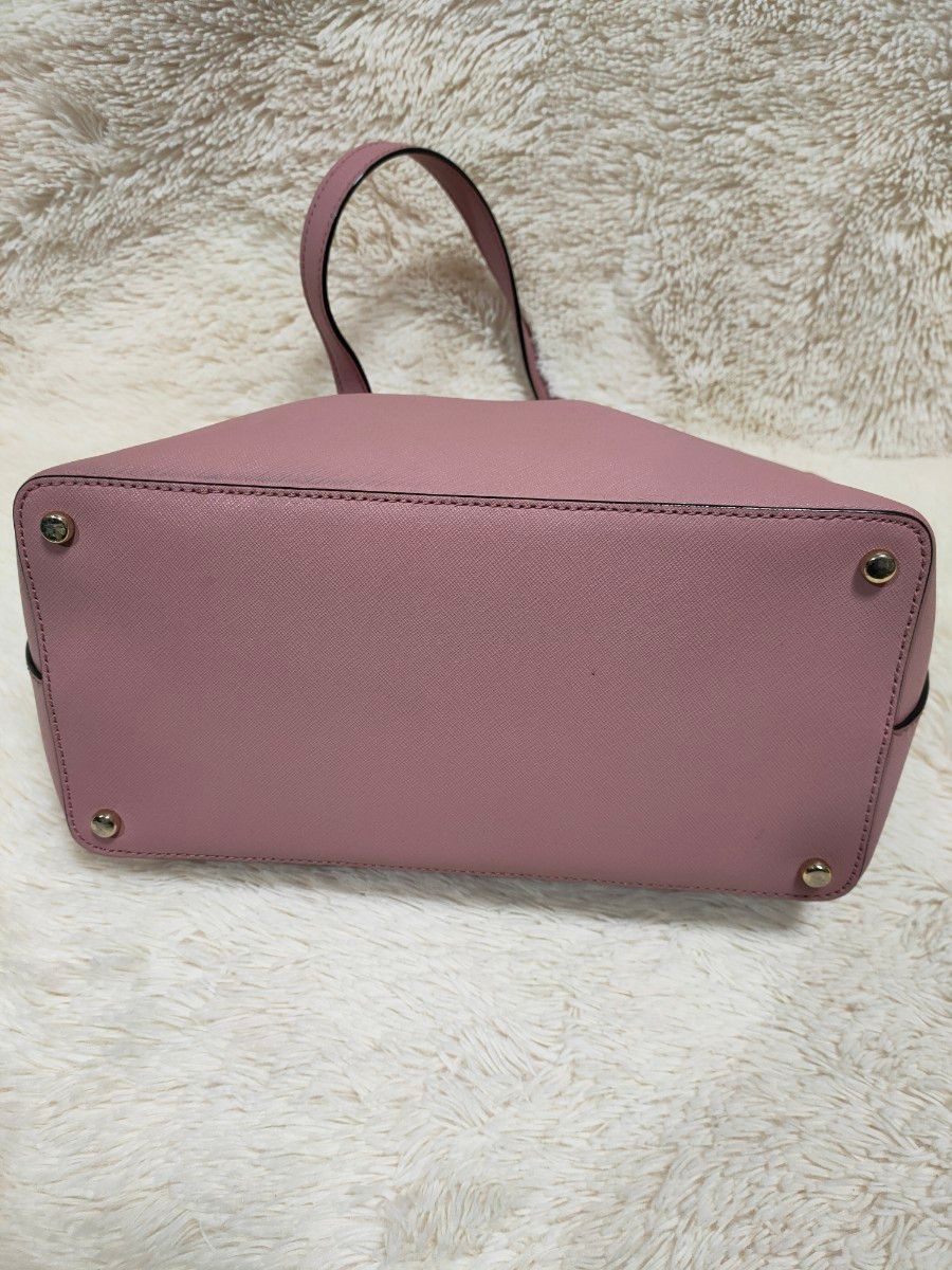 kate spade ケイトスペード　トートバッグ　ピンク　サフィアーノレザー　 バッグ　ライトピンク　本革　小さめサイズ