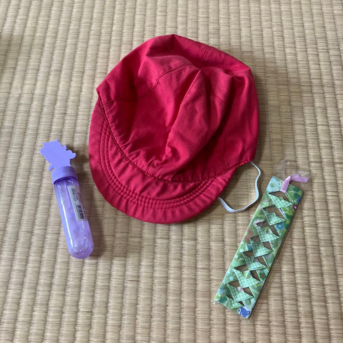 小学生　幼稚園児　赤白帽　シャボン玉(ユニコン)  可愛いしおり　まとめ売り