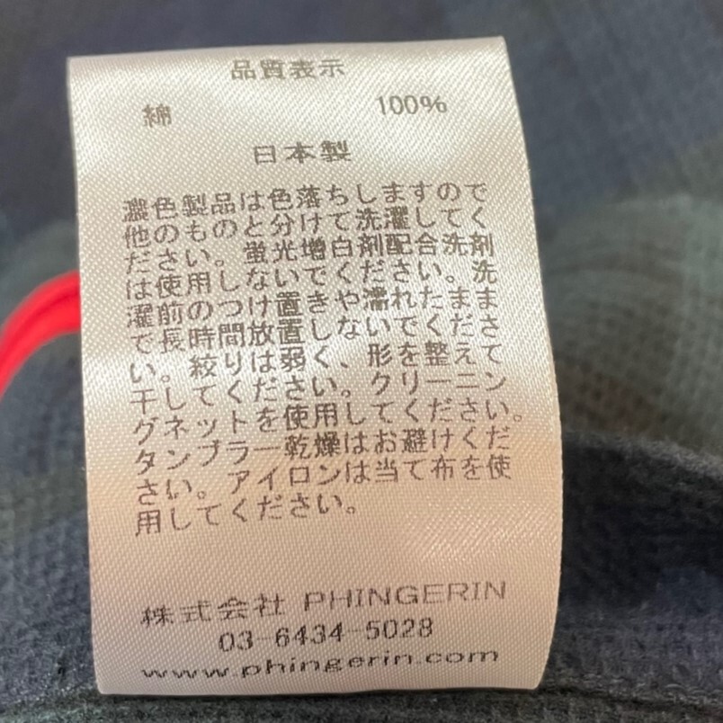 phingerin(フィンガリン) NIGHT SHIRT タータンチェックナイトシャツ サイズ：M / 8068000107497_画像7