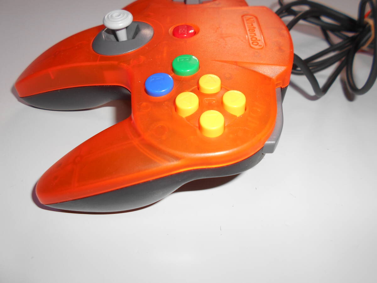 清掃動作品 Ｎ６４用 コントローラー ブロス Bros オレンジ ブラック ダイエー NINTENDO64 ニンテンドー６４任天堂の画像5