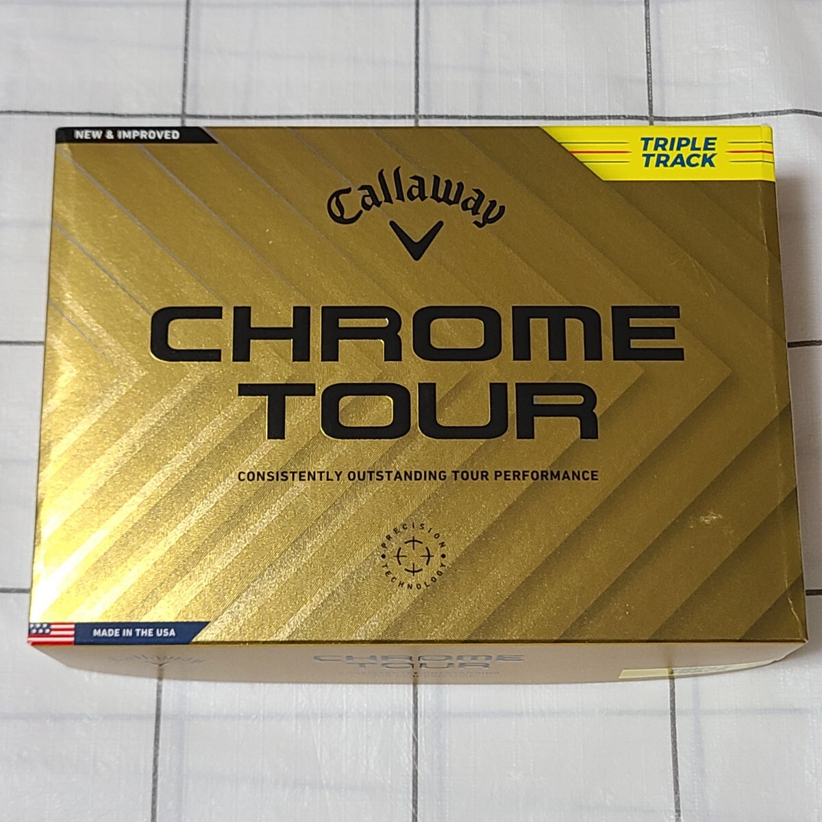 キャロウェイ CHROME TOUR トリプルトラック イエロー 2024年モデル ゴルフボール 1ダース