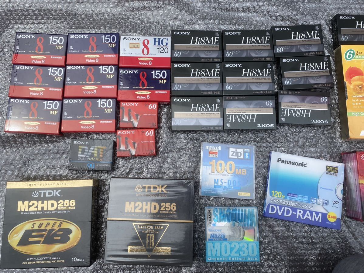 【未開封 未使用】M1458 ビデオテープ ビデオカセット DVD SONY TDK maxell ソニー 大量 100本以上の画像2