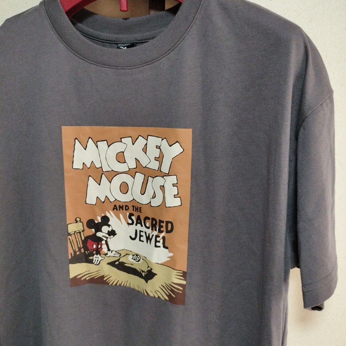 ミッキーマウス　ビッグシルエット半袖Tシャツ　Lサイズ新品