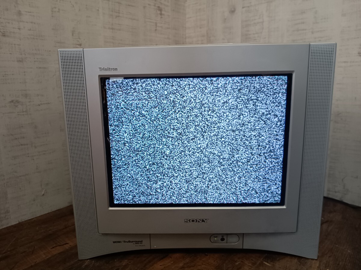 当時物 希少 SONY ソニー KV-14DA75 14インチ ブラウン管 TV テレビ Trinitron トリニトロン レトロ カラーテレビ ジャンクの画像1