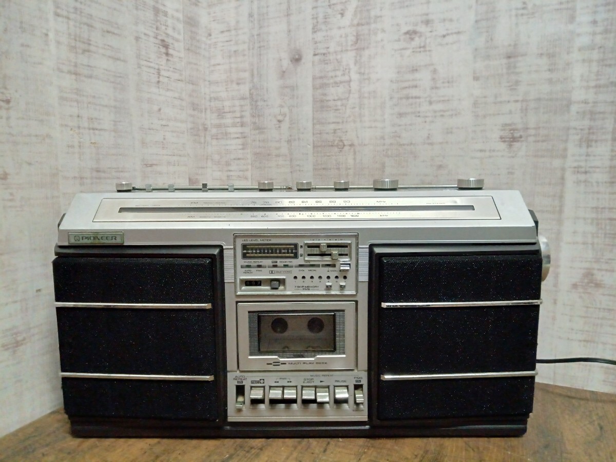 当時物　PIONEER　パイオニア　SK-95 ラジカセ 大型ラジカセ　ラジオカセットレコーダー　レトロ　ビンテージ　音響　機器　ジャンク_画像1