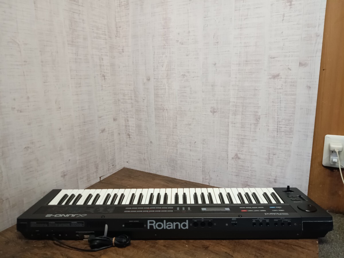 必見!!　希少　Roland 　ローランド　JU-2 α JUNO-2 シンセサイザー キーボード ピアノ　アナログ　鍵盤楽器　ジャンク_画像7