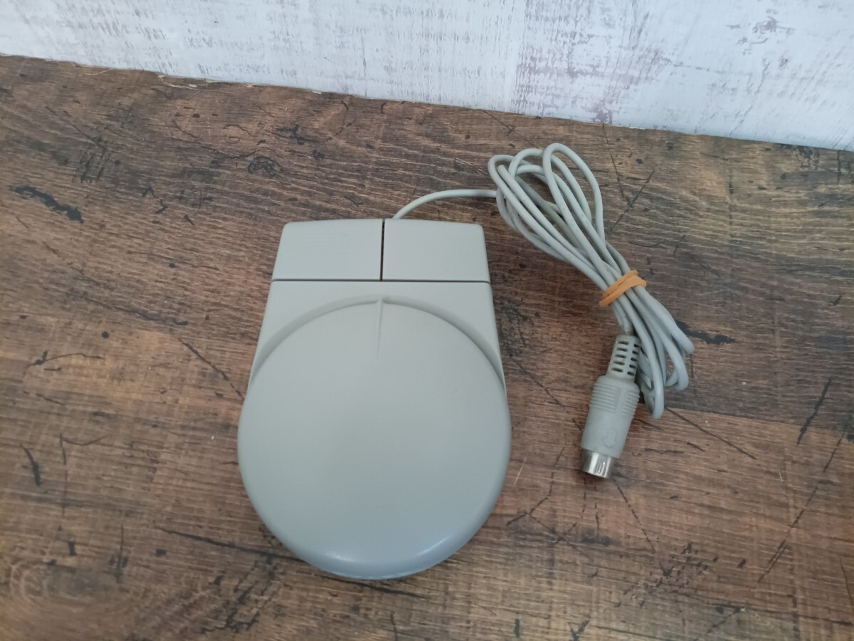  worth seeing!! rare SHARP sharp X68000 Mouse mouse KI-OM0002CE01 retro old model PC personal computer accessory Junk 