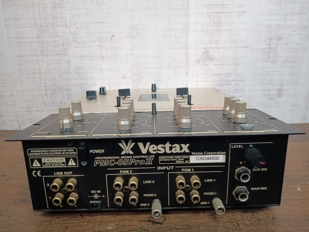 Vestax　ベスタクス　DJミキサー　PMC-05ProII　PMC-05Pro ⅱ ミキサー ミキシングコントローラー 音響　機材　器材　ジャンク_画像6
