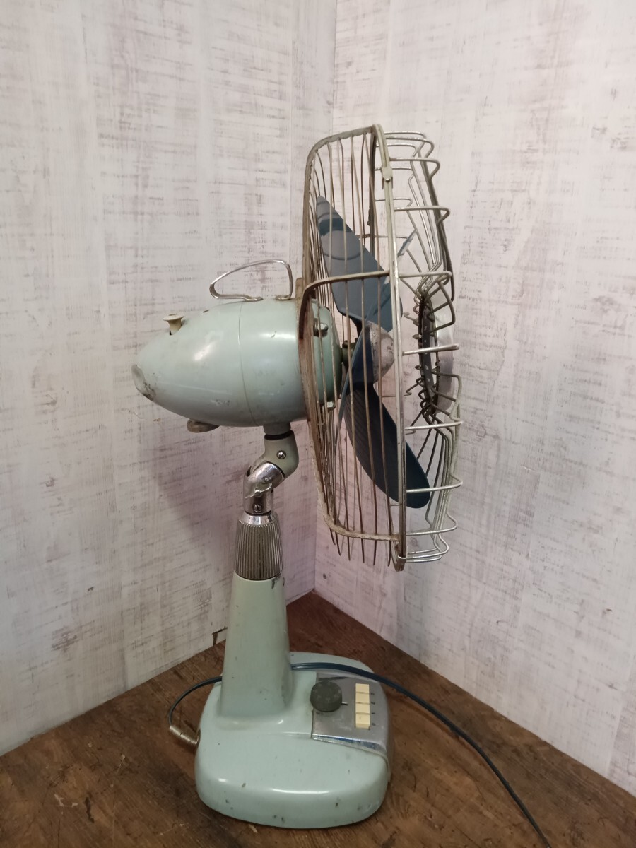 必見!!　希少　FUJI DENKI 富士電機　SILENT FAN FAS 3059 扇風機 レトロ扇風機　サイレントファン　ビンテージ　家電　現状品_画像7