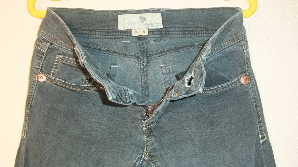 ★JOLT JEANS★アメリカジョルトジーンズサイズ３ウエスト78Cm　Macys メイシーズデパートメント股下73cmレディースジーンズUSED IN JAPAN_画像5