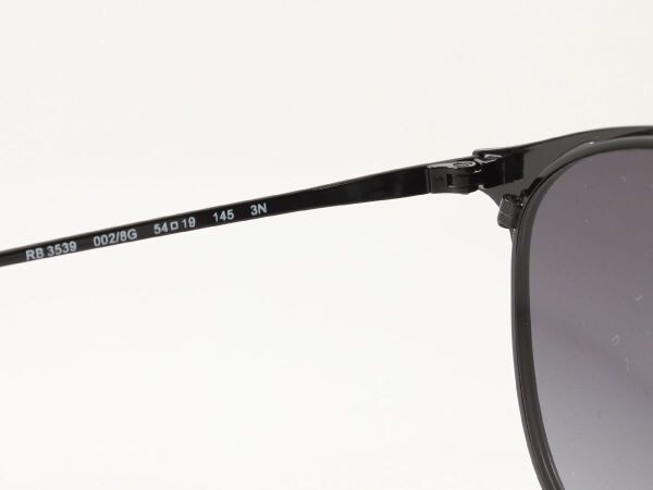 ケース黒 Ray-Ban レイバン RB3539-002/8G サングラス Erika metal エリカメタル ブラック グレーグラデーション 0028G エリカ メタル_画像6