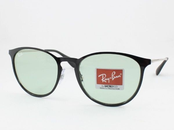 ケース黒 Ray-Ban レイバン RB3539-9268/2 サングラス Erika metal エリカメタル ブラック ライトグリーン 92682 エリカ メタル ボストンの画像1