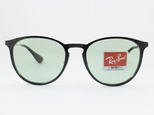 ケース黒 Ray-Ban レイバン RB3539-9268/2 サングラス Erika metal エリカメタル ブラック ライトグリーン 92682 エリカ メタル ボストンの画像2