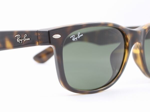 ケース茶 Ray-Ban レイバン RB2132F-902L 55サイズ サングラス NEW WAYFARER ニューウェイファーラー G-15 ハバナ べっこう柄 べっ甲_画像3