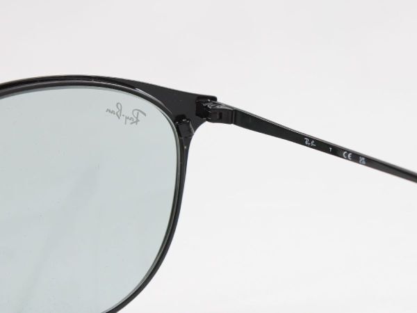 ケース茶 Ray-Ban レイバン RB3539-002/Q5 調光サングラス Erika metal エリカメタル ブラック ブルー 002Q5 エリカ メタル パントスの画像7