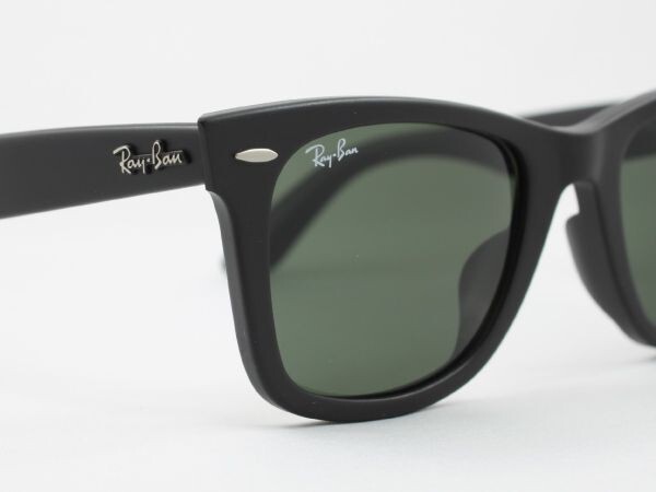 ケース黒 Ray-Ban レイバン RB2140F-901S 52サイズ サングラス WAYFARER ウェイファーラー マットブラック G-15の画像4