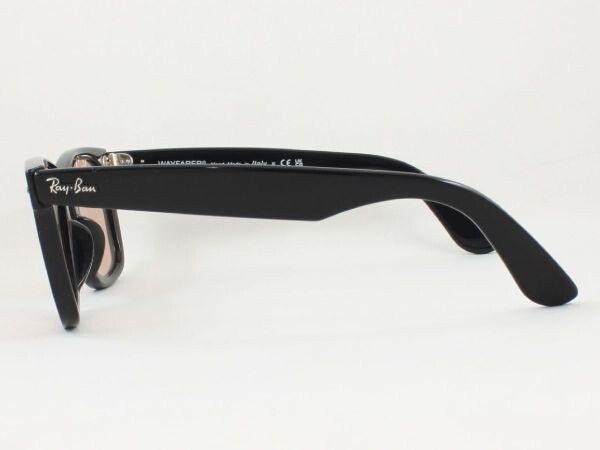 訳ありケースなし Ray-Ban レイバン RB2140F-601/4B 52サイズ サングラス WAYFARER ウェイファーラー ブラック ライトブラウン 6014Bピンクの画像3