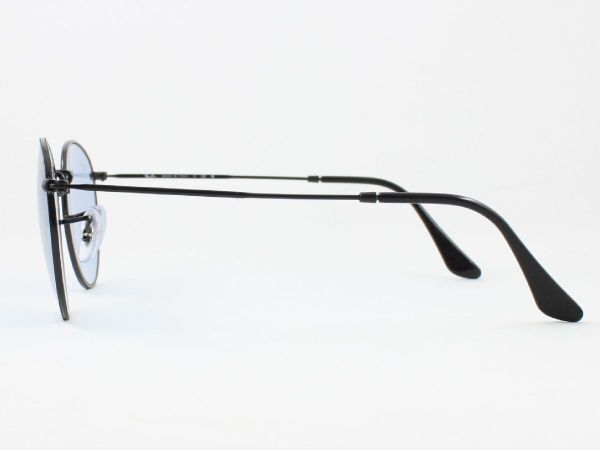 Ray-Ban レイバン RB3447-002/64 サングラス ROUND METAL ラウンドメタル ブラック ライトブルー ライトカラー ラウンド 丸メガネ 00264_画像3