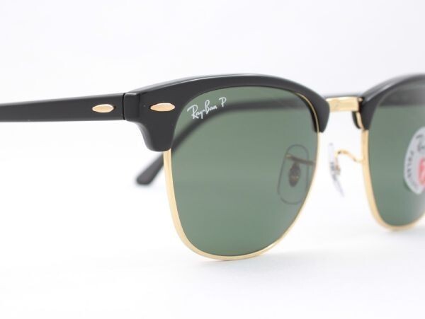 ケース茶 Ray-Ban レイバン RB3016-901/58 偏光サングラス CLUBMASTER クラブマスター ブロー サーモント_画像4