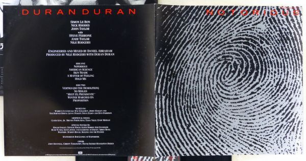 ■デュラン・デュラン(Duran Duran)｜ノートリアス(Notorious)＜LP 1986年 帯付き・日本盤＞Meet El Presidente, Produced by Nile Rodgers_画像4
