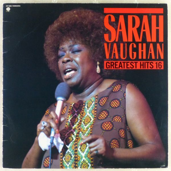 ■サラ・ヴォーン(Sarah Vaughan)｜Greatest Hits 16 ＜LP 1987年 日本盤＞_画像1